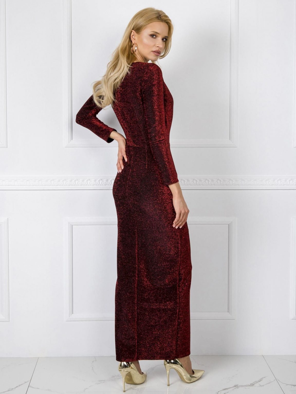 Bordowa sukienka Kimberly