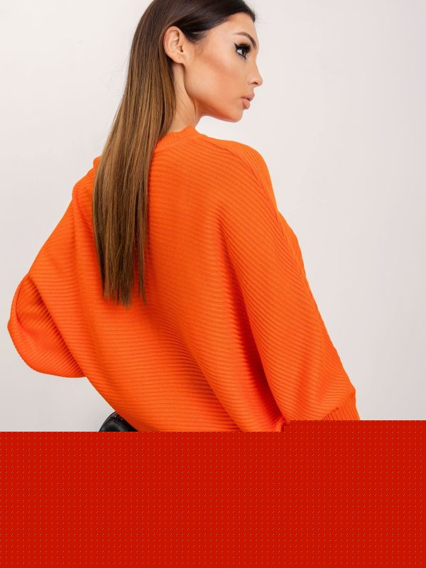 RUE PARIS Pomarańczowy sweter Pose