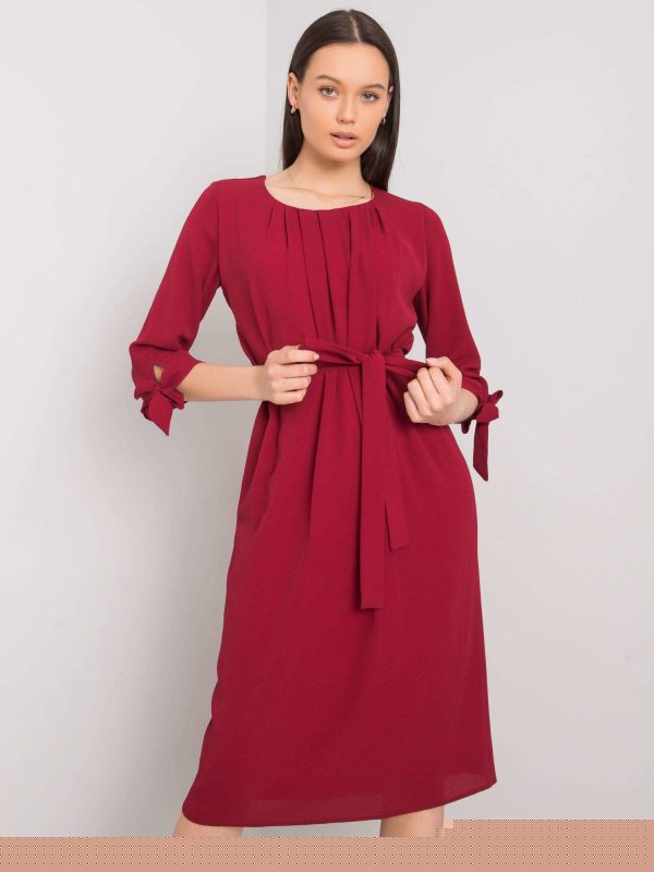 Bordowa sukienka koktajlowa Alethea