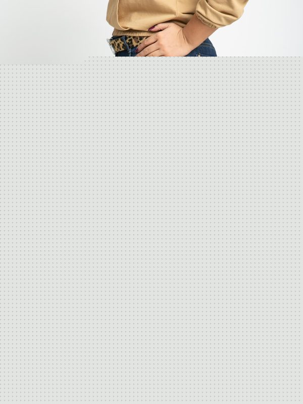 Niebieskie jeansy plus size Lucia