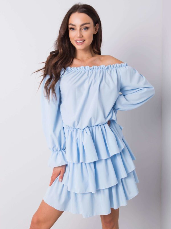 Jasnoniebieska sukienka hiszpanka Odette
