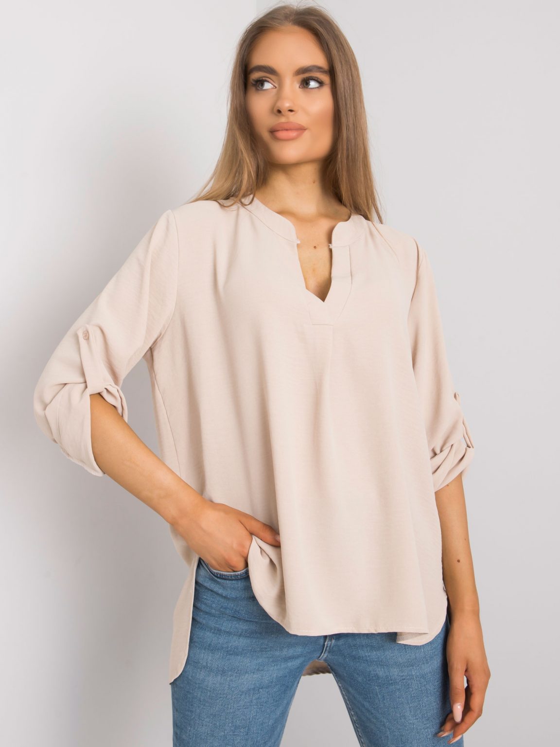 Beżowa bluzka oversize Portland