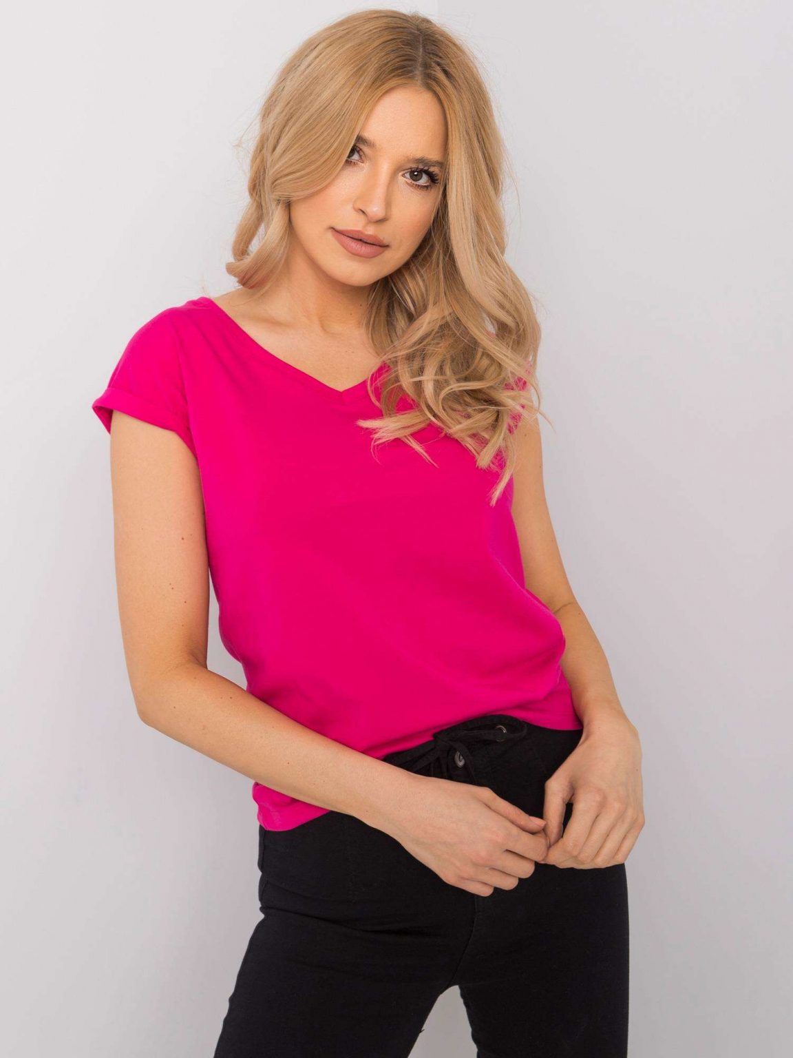 Fuksjowy t-shirt Elisabetta