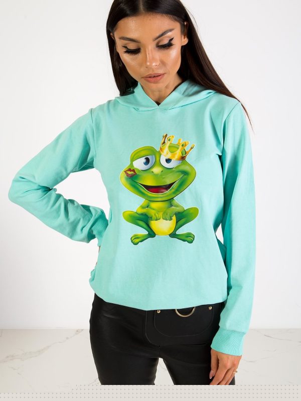 Miętowa bluza Froggy
