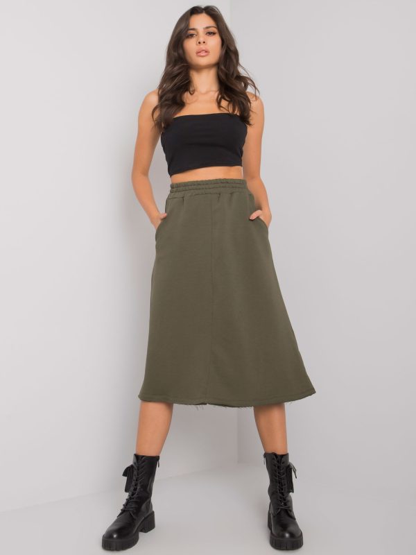 Khaki spódnica dresowa Rushmoor