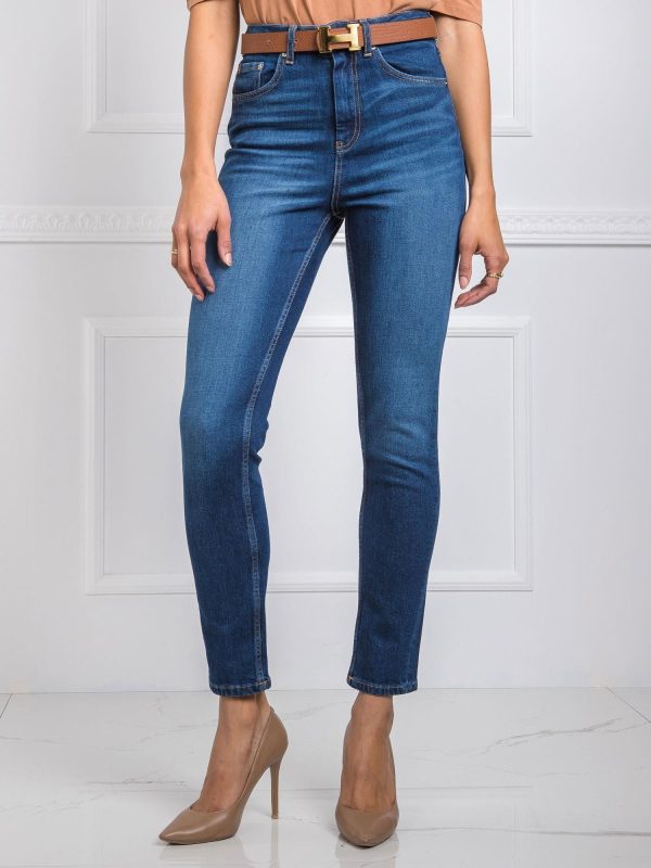 Niebieskie jeansy Select RUE PARIS