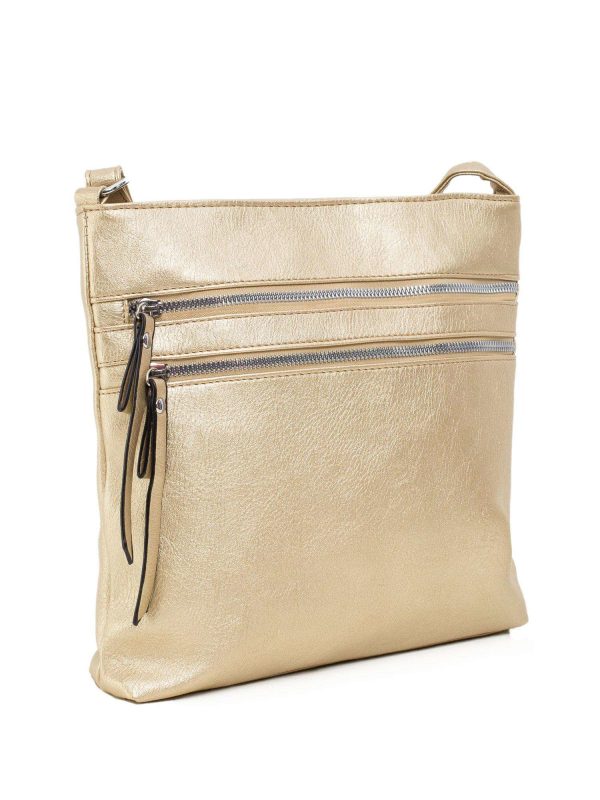 Złota torebka z kieszeniami