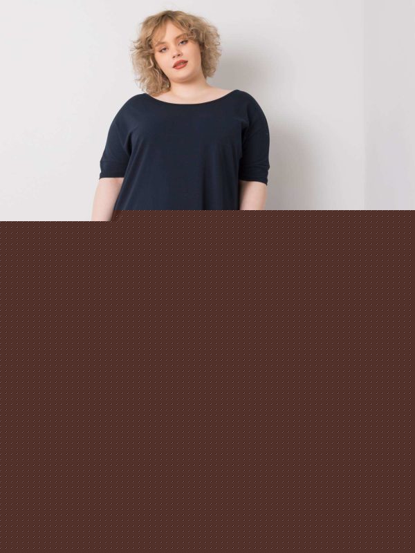 Granatowa sukienka plus size Bellamy