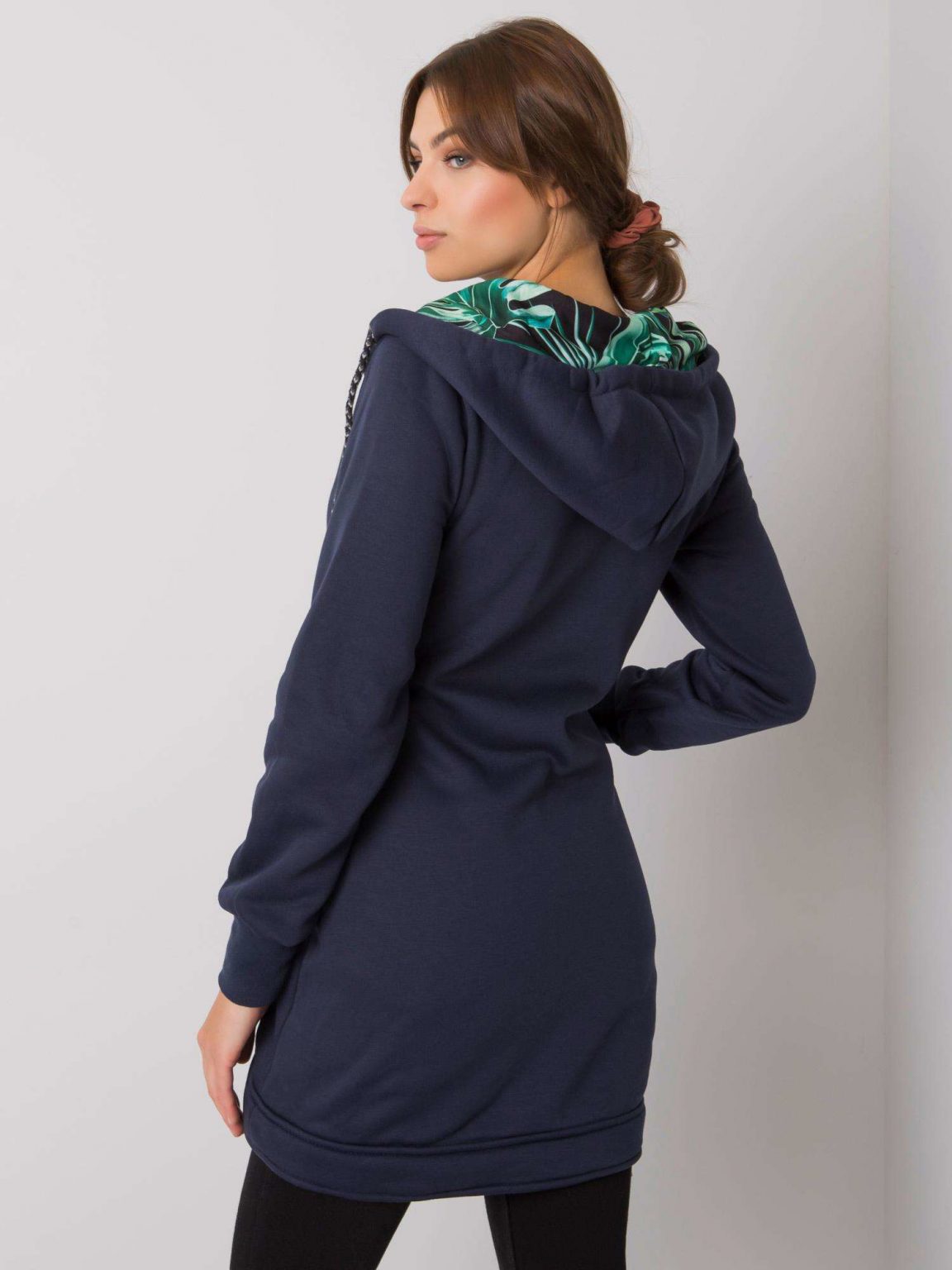 Granatowa bluza rozpinana Waverley
