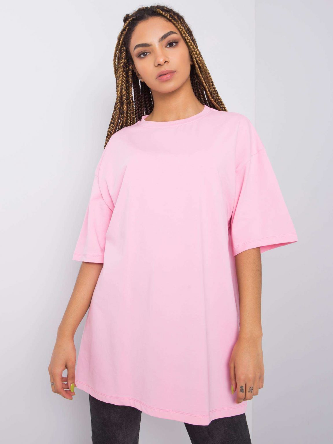 Jasnoróżowy t-shirt Juliet RUE PARIS