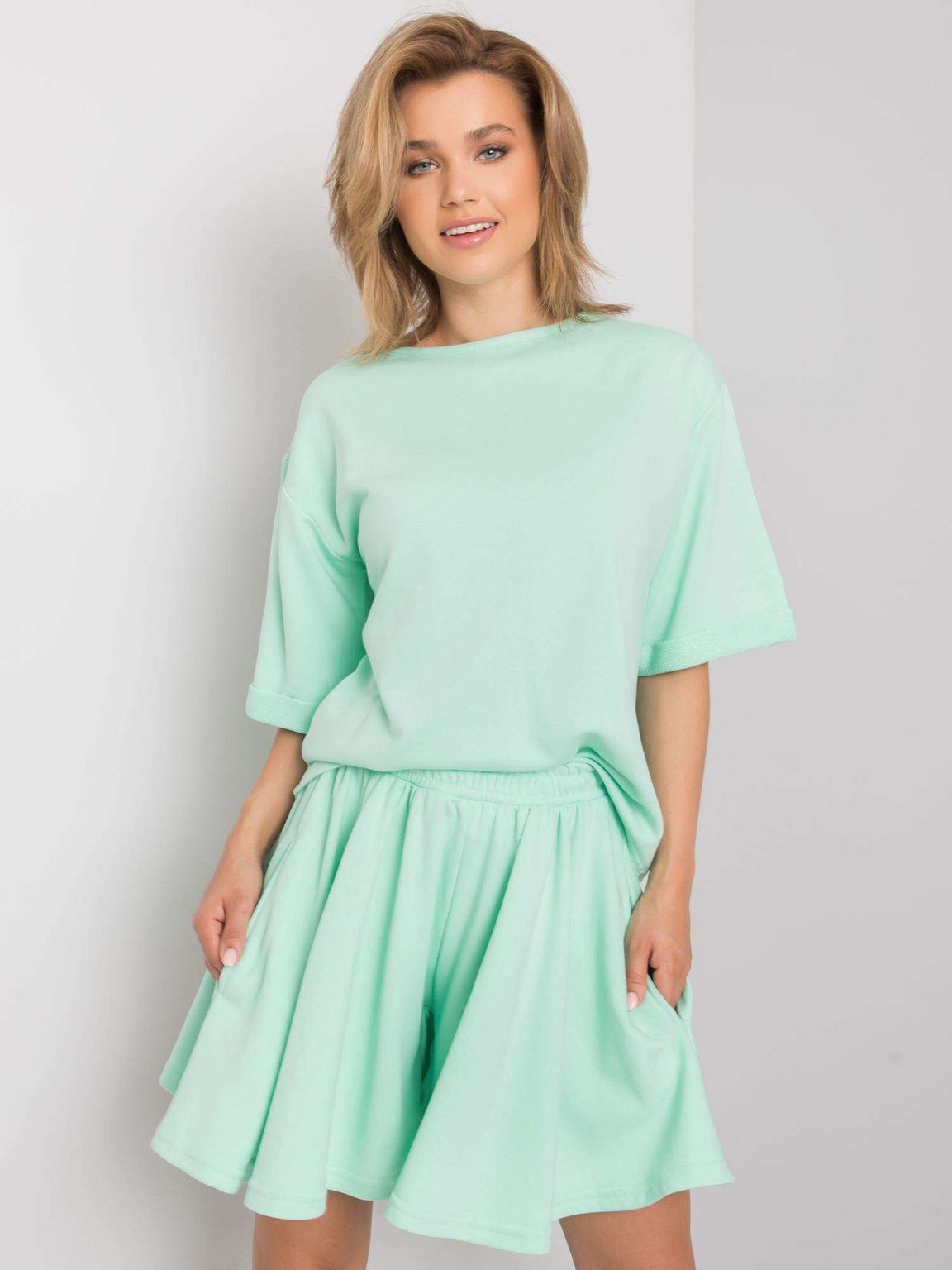 Miętowy komplet dresowy Margie