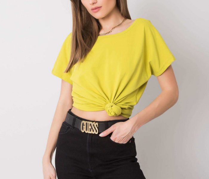 Hurtownia Limonkowy t-shirt Fire