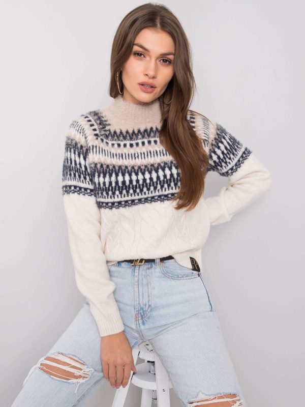 Beżowy sweter Callie RUE PARIS