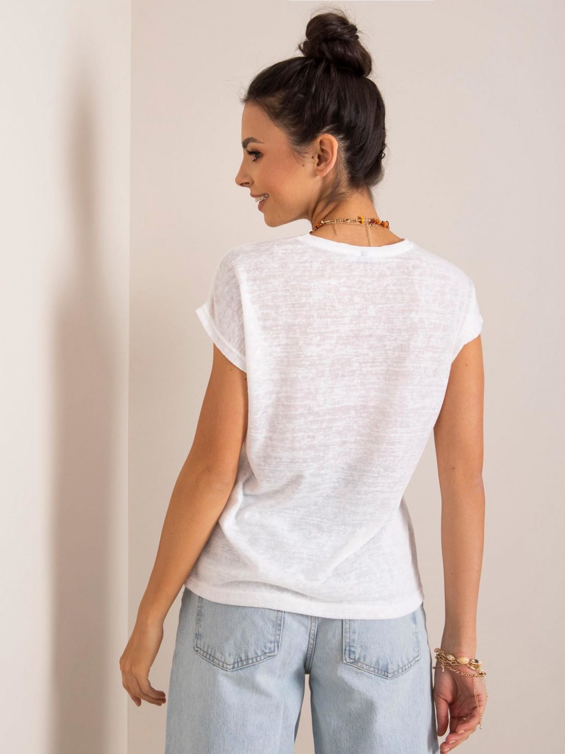 Biały t-shirt Sienna RUE PARIS