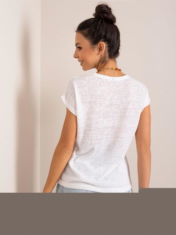 Biały t-shirt Sienna RUE PARIS