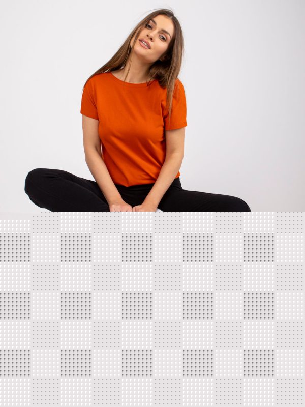 Jasnoniebieska bawełniana bluzka plus size Edith