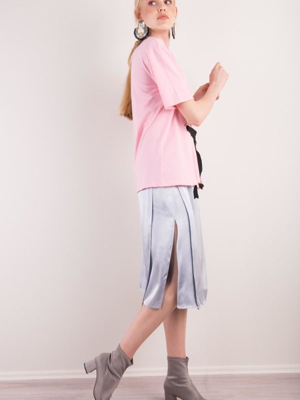 Jasnoniebieska spódnica midi BSL