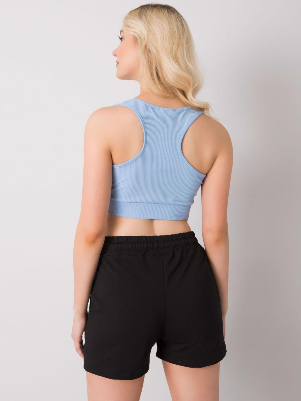 Jasnoniebieski crop top Lily RUE PARIS