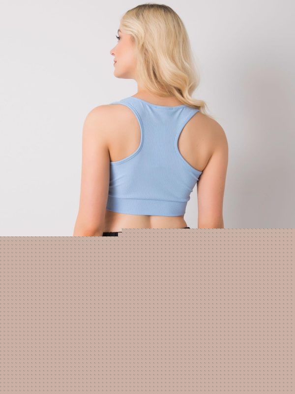 Jasnoniebieski crop top Lily RUE PARIS