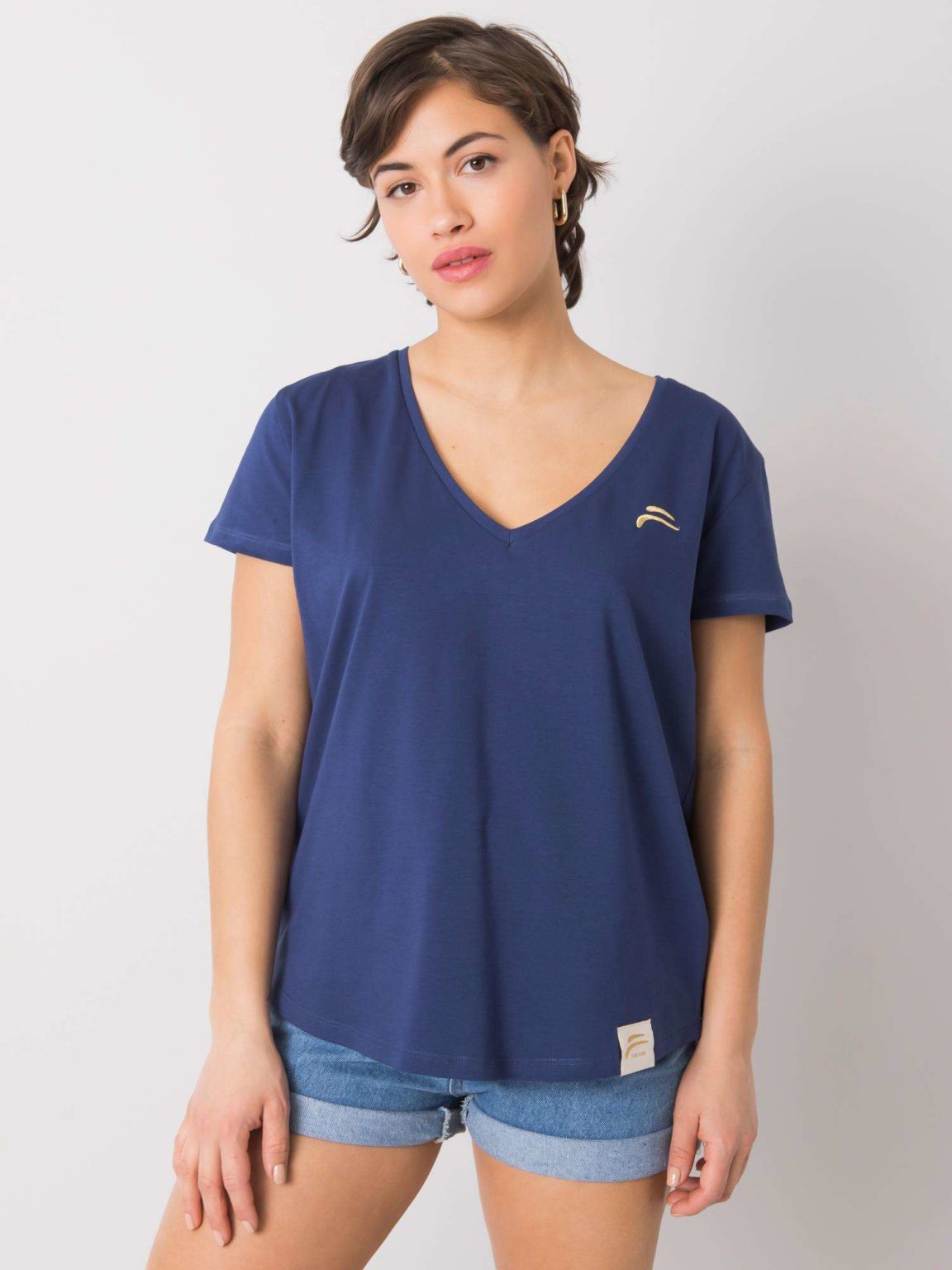 Granatowy t-shirt Ginny FOR FITNESS