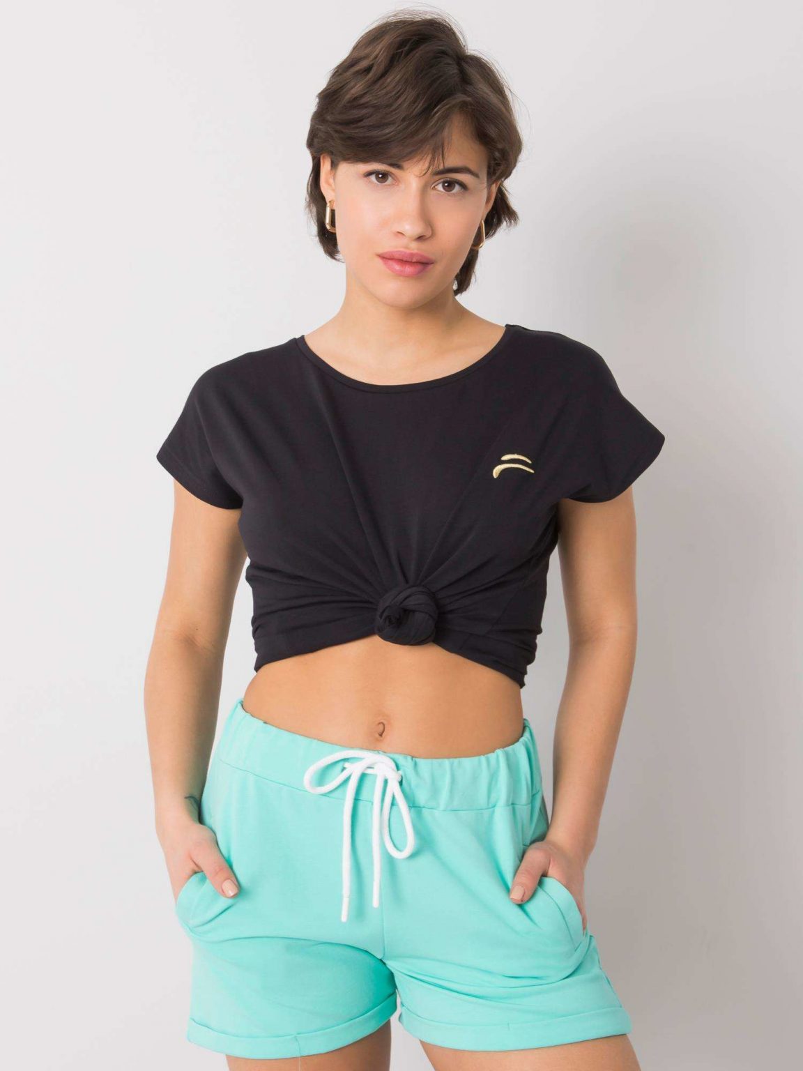 Czarny t-shirt Mavery FOR FITNESS