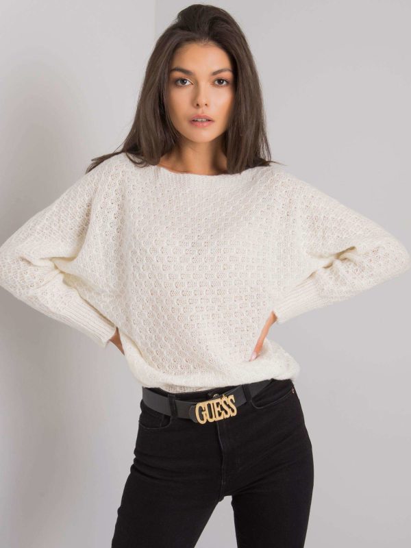 Ecru sweter oversize Layana OCH BELLA