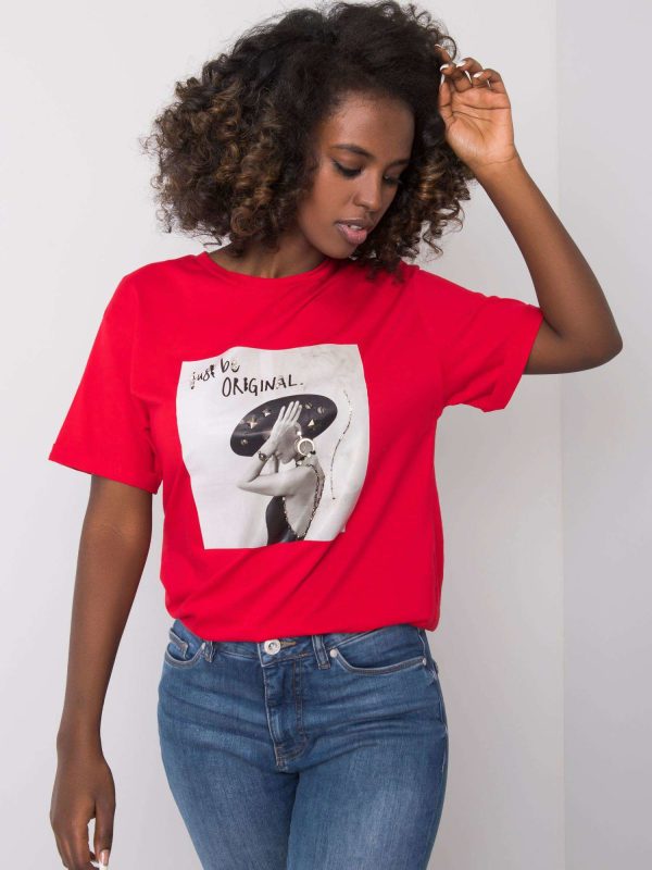 Czerwony t-shirt Muriel