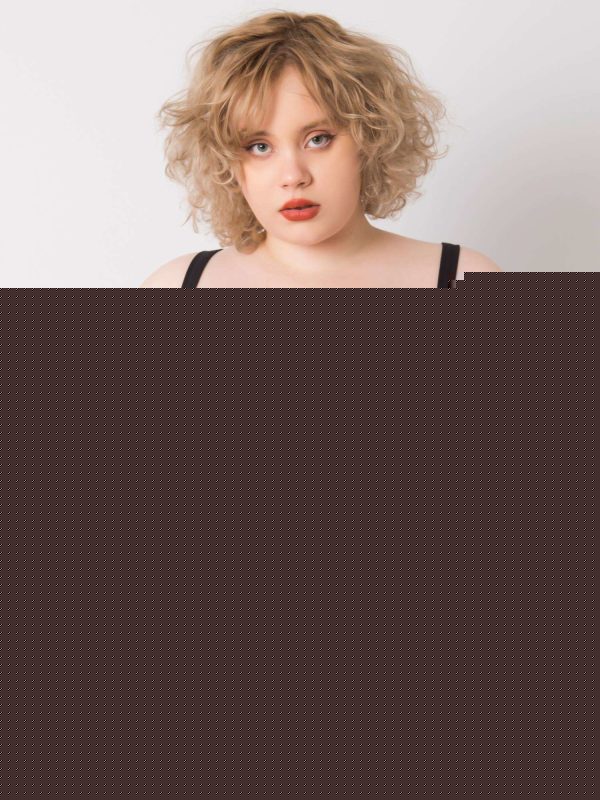 Czarny top plus size basic Scarlette