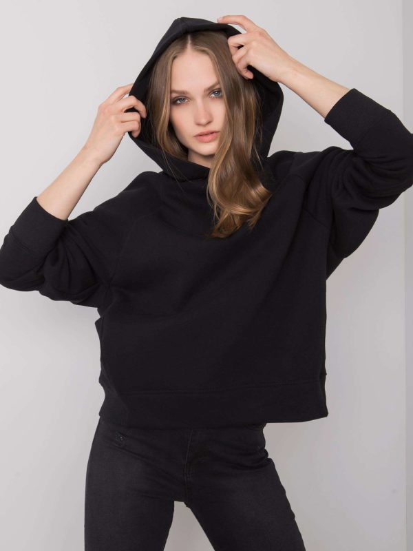 Czarna bluza z kapturem Darcy