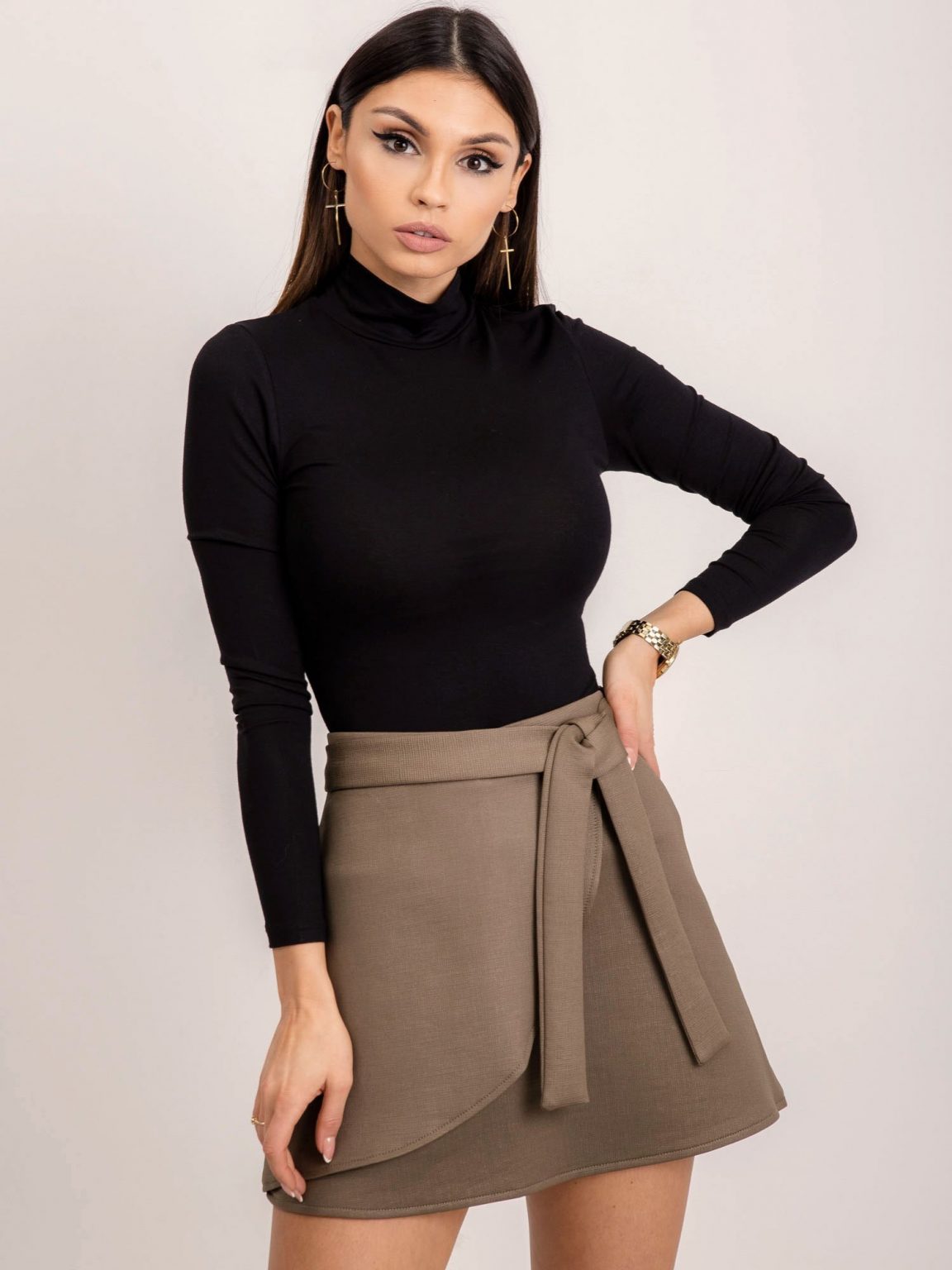 Khaki spódnica BSL