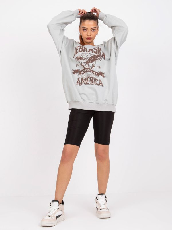 Szara bluza dresowa oversize Patricia