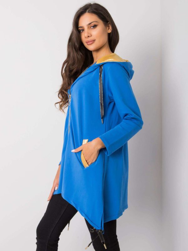 Ciemnoniebieska bluza rozpinana Narissa