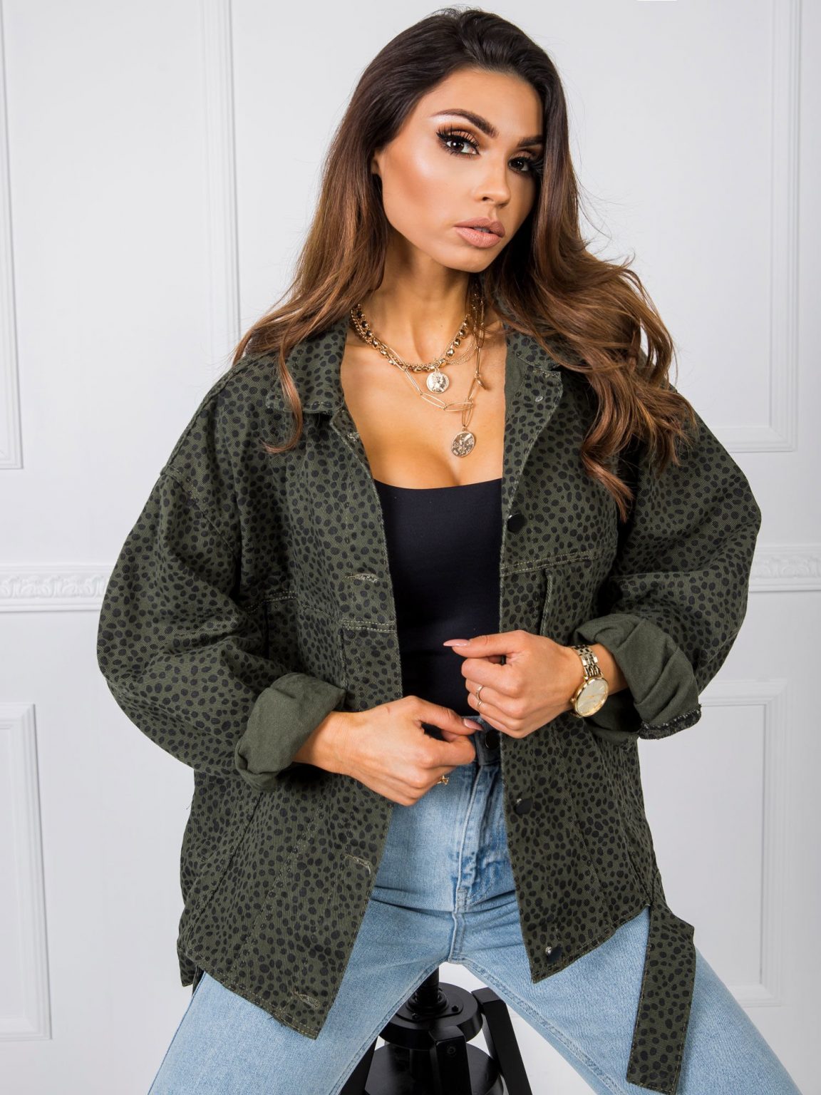 Khaki kurtka Avery
