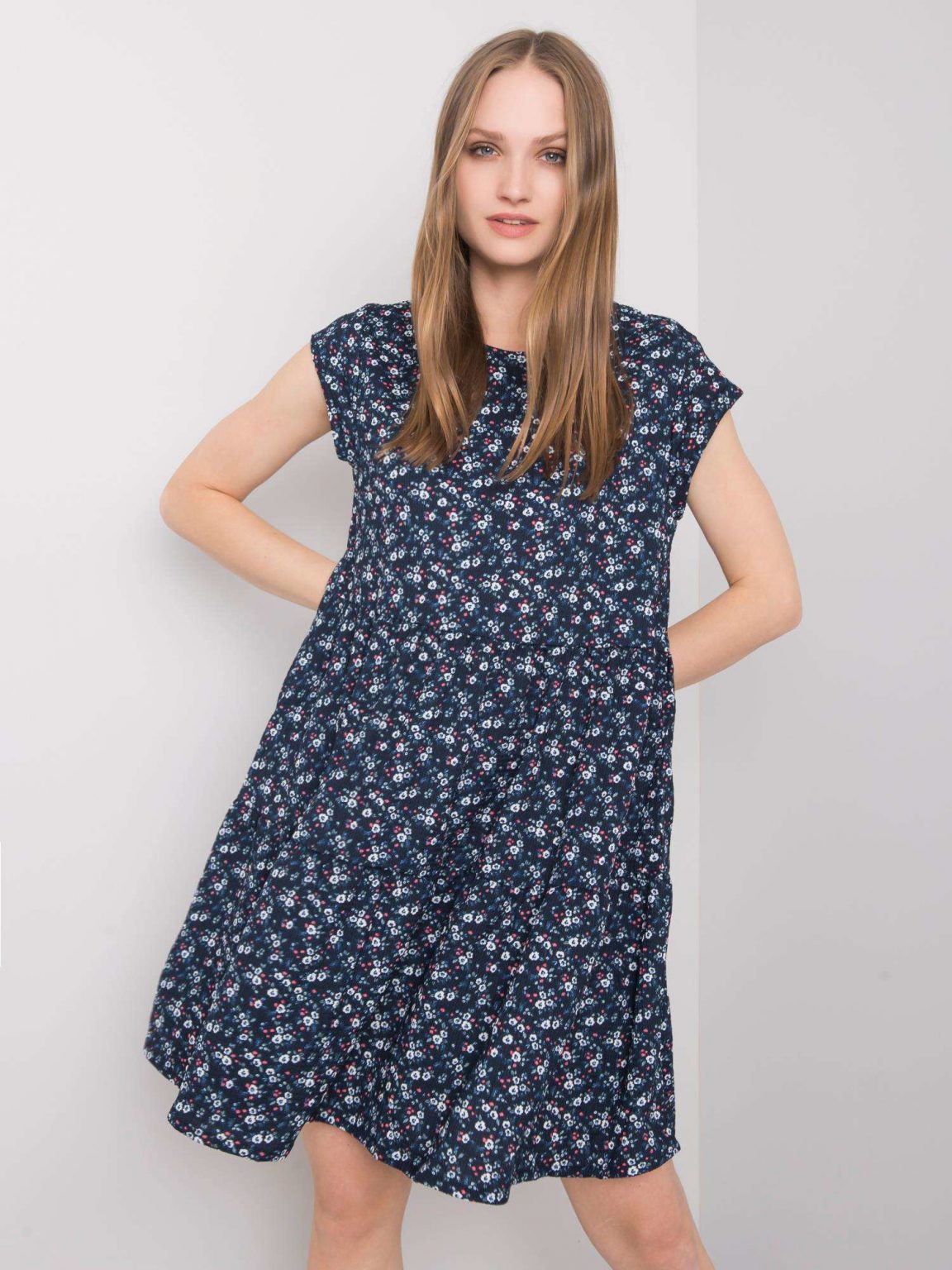Granatowa sukienka oversize Eve STITCH & SOUL