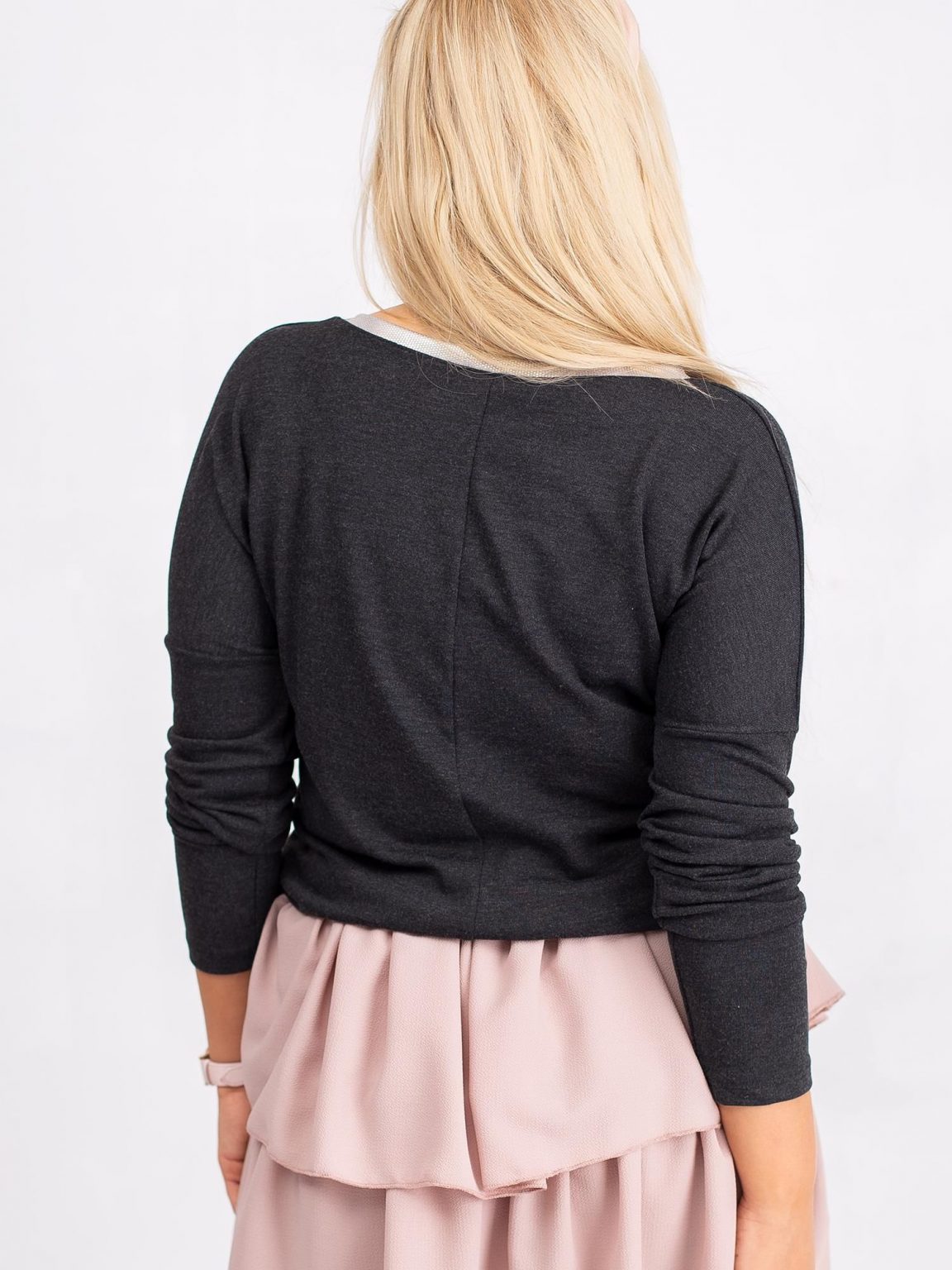 Grafitowa bluzka plus size Luxor