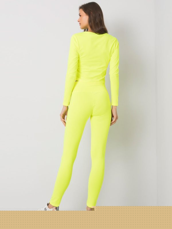 Fluo żółty komplet sportowy Patrice