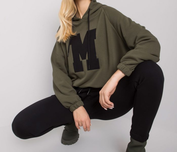 Hurtownia Khaki-czarny komplet z naszywką Danielle