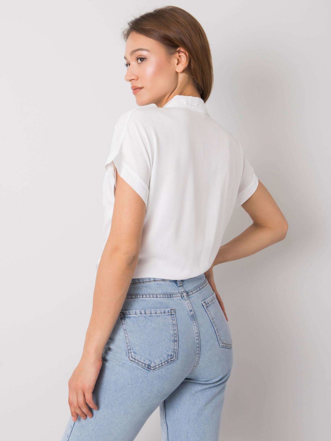 Biała bluzka z wiązaniem Marisol