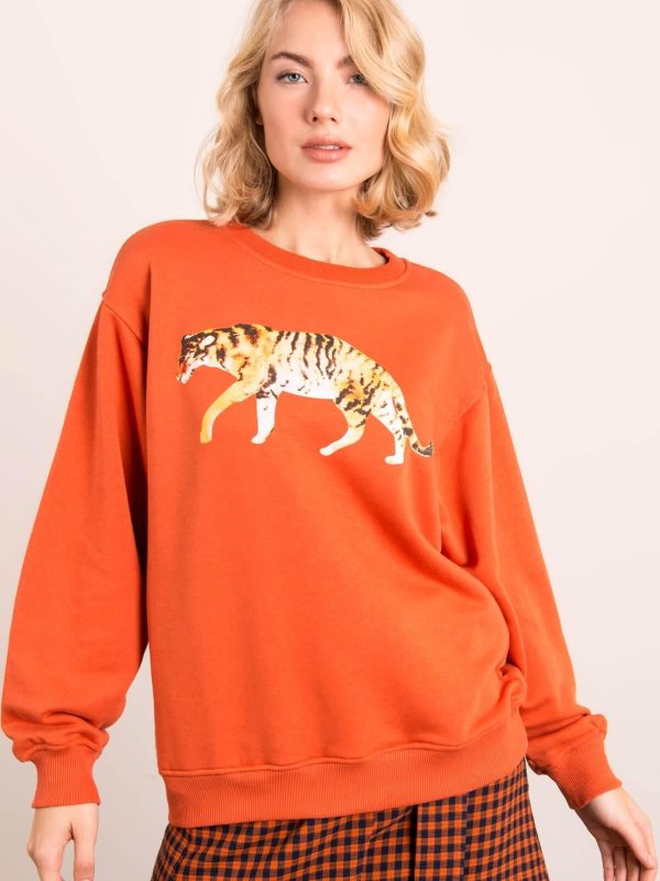 Ciemnopomarańczowa bluza BSL