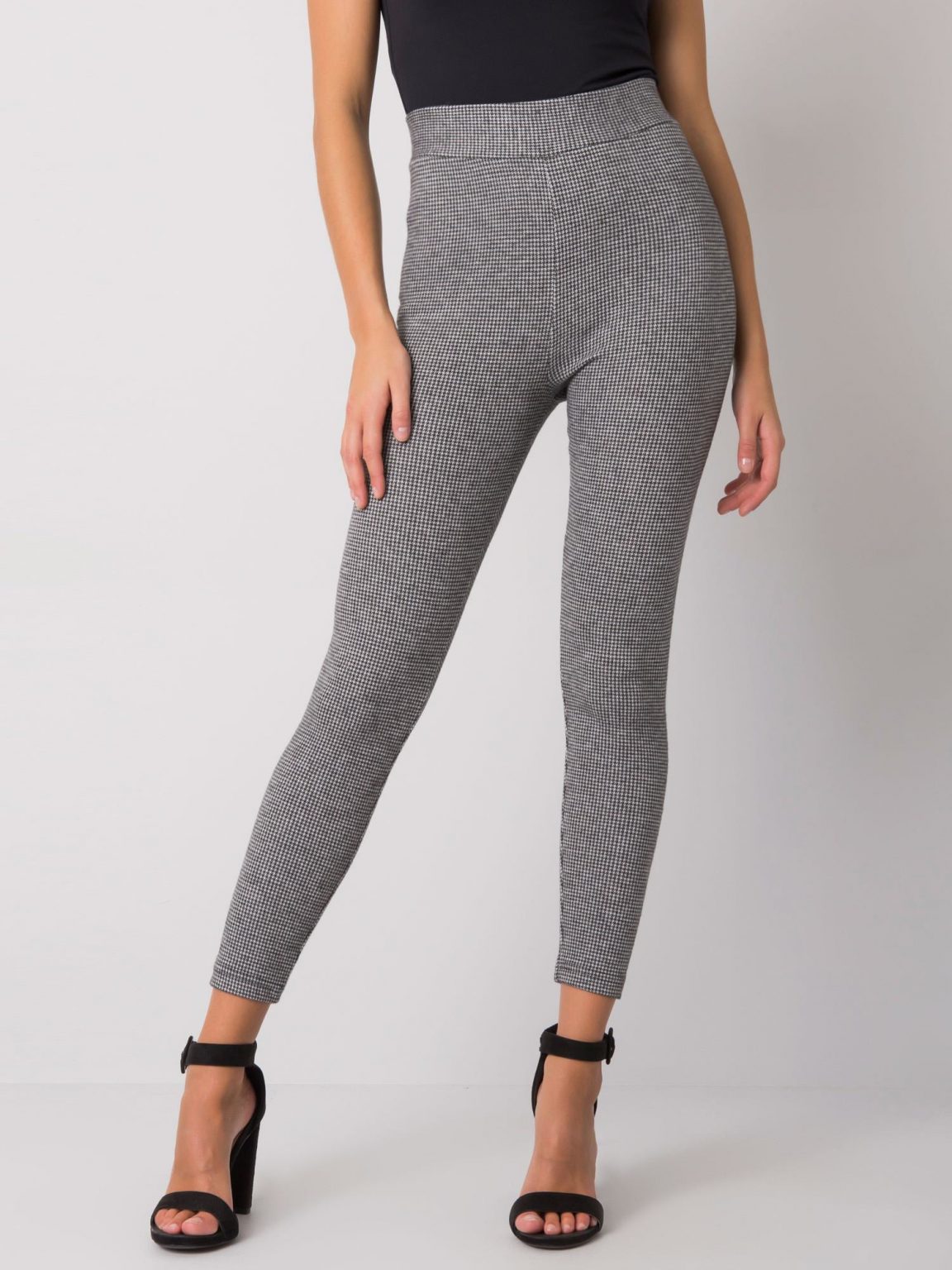 Szare legginsy we wzory Briseida RUE PARIS