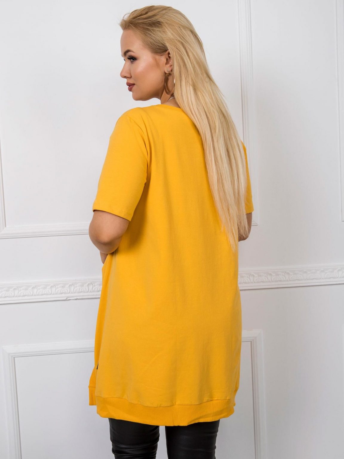 Żółta tunika plus size Monique