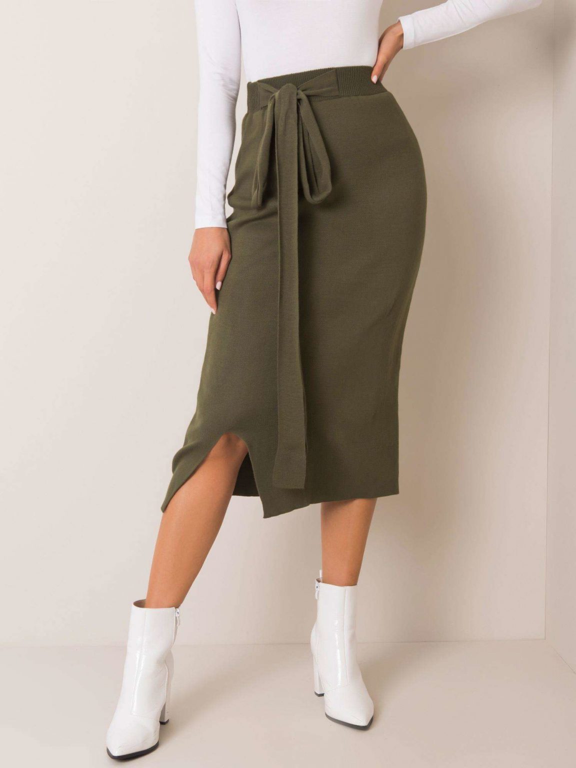 Khaki spódnica Venice RUE PARIS