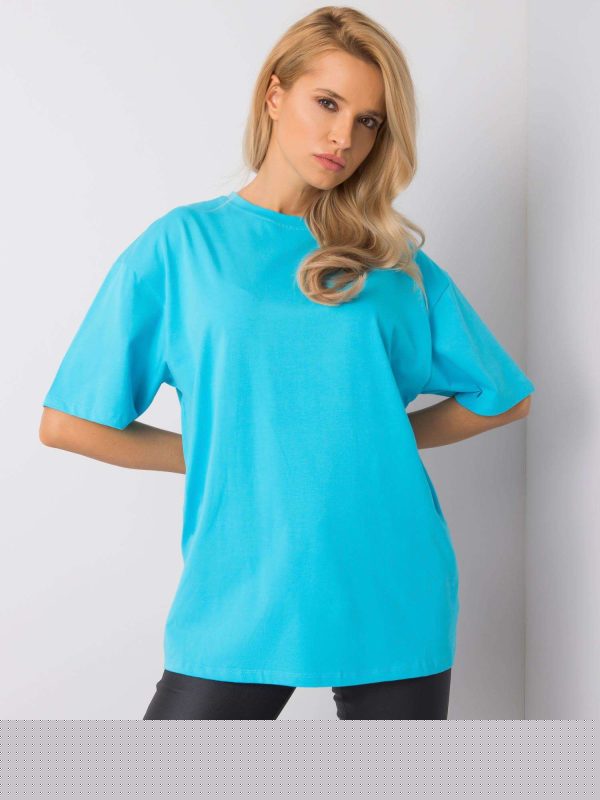 Niebieski t-shirt Juliet RUE PARIS