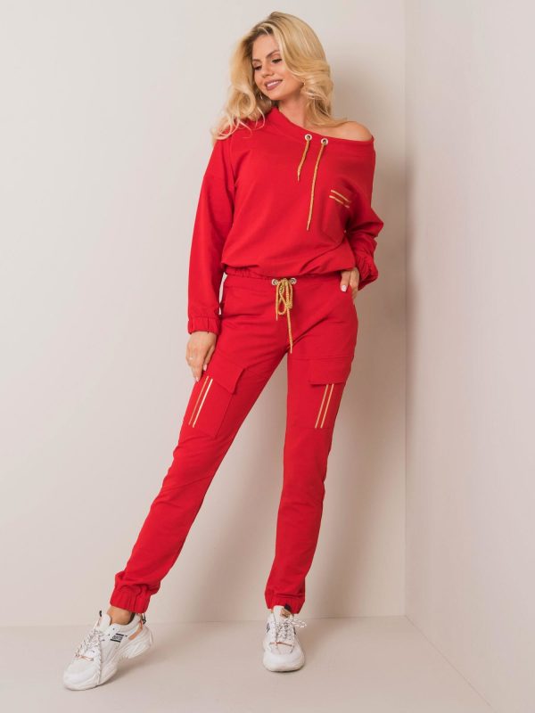 Czerwony komplet Amelie