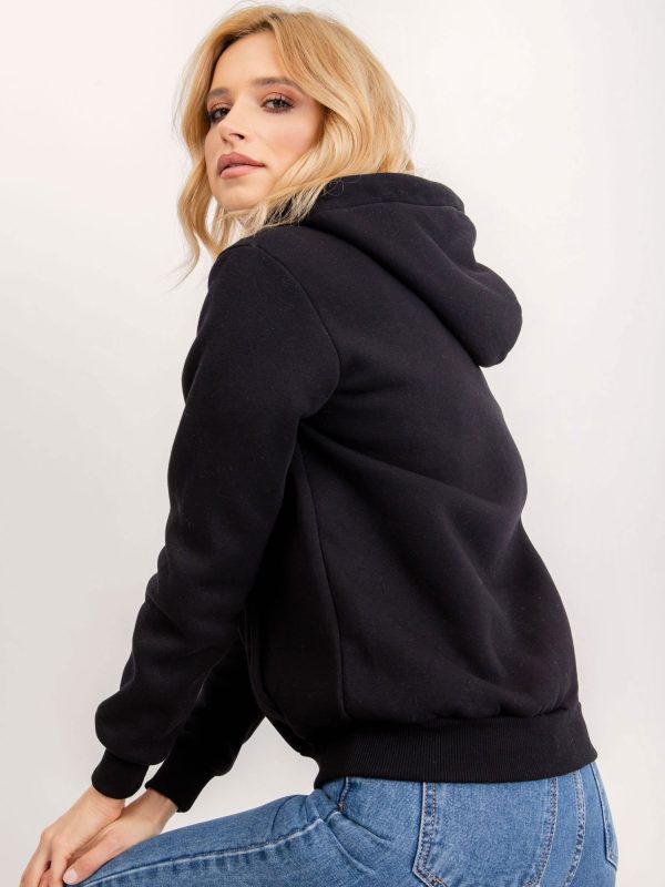 RUE PARIS Czarna bluza Glow