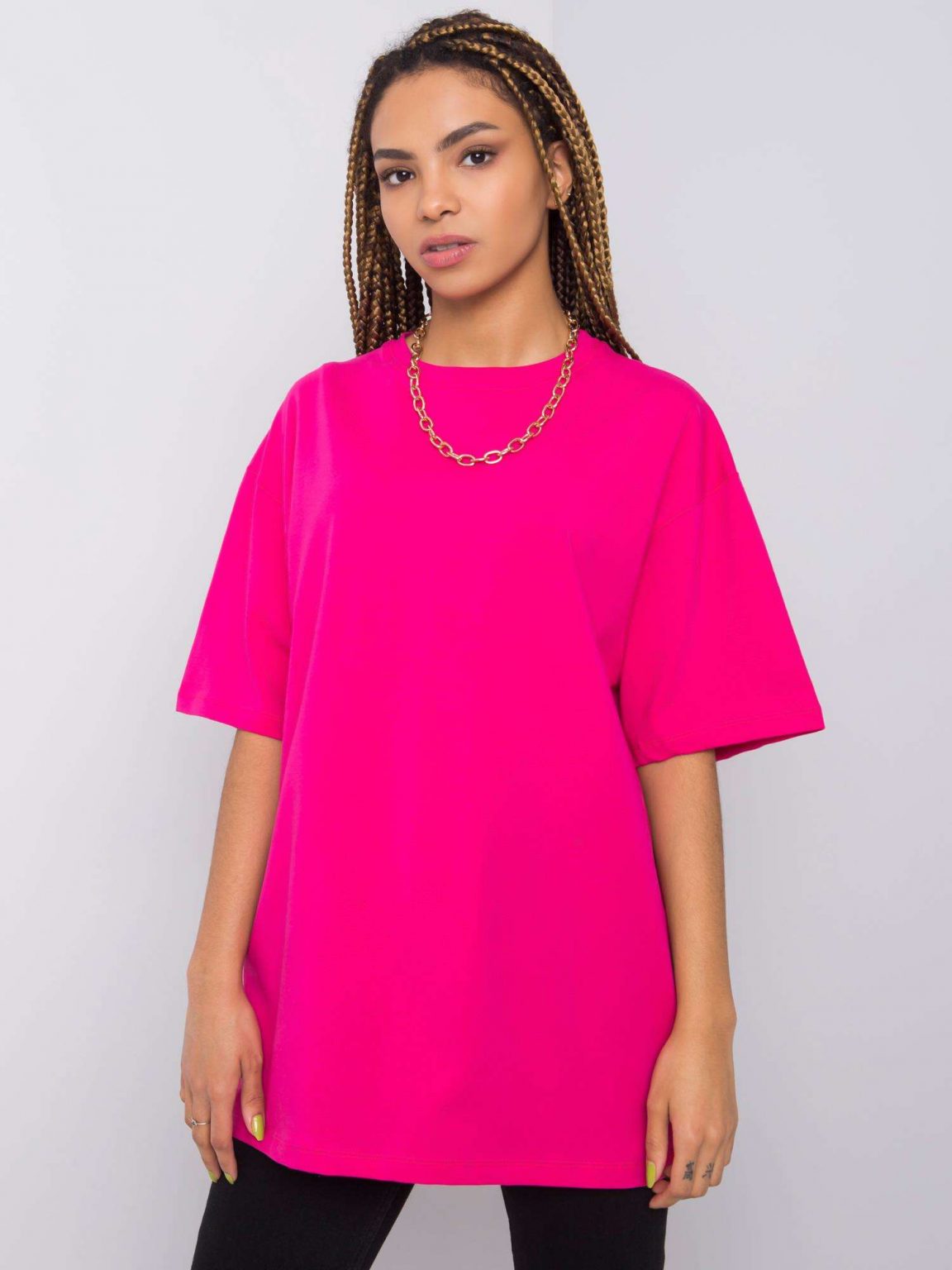 Fuksjowy t-shirt Juliet RUE PARIS