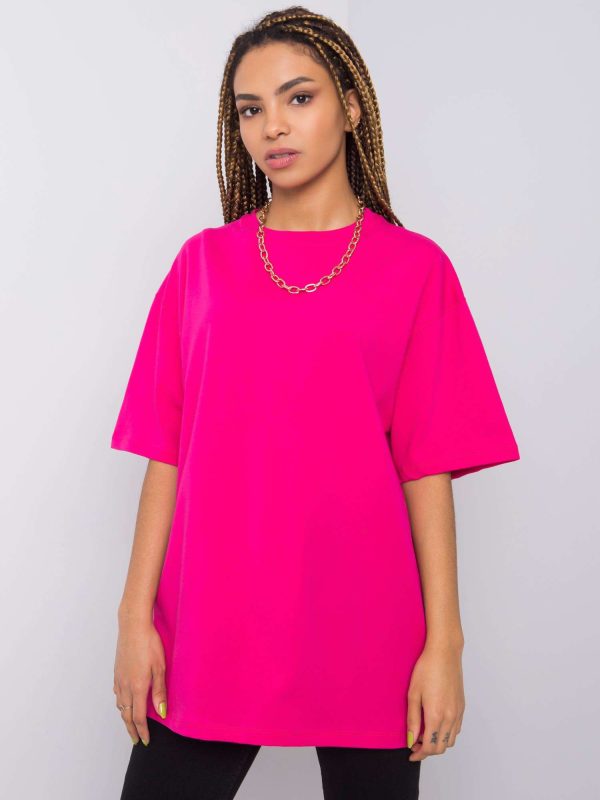Fuksjowy t-shirt Juliet RUE PARIS