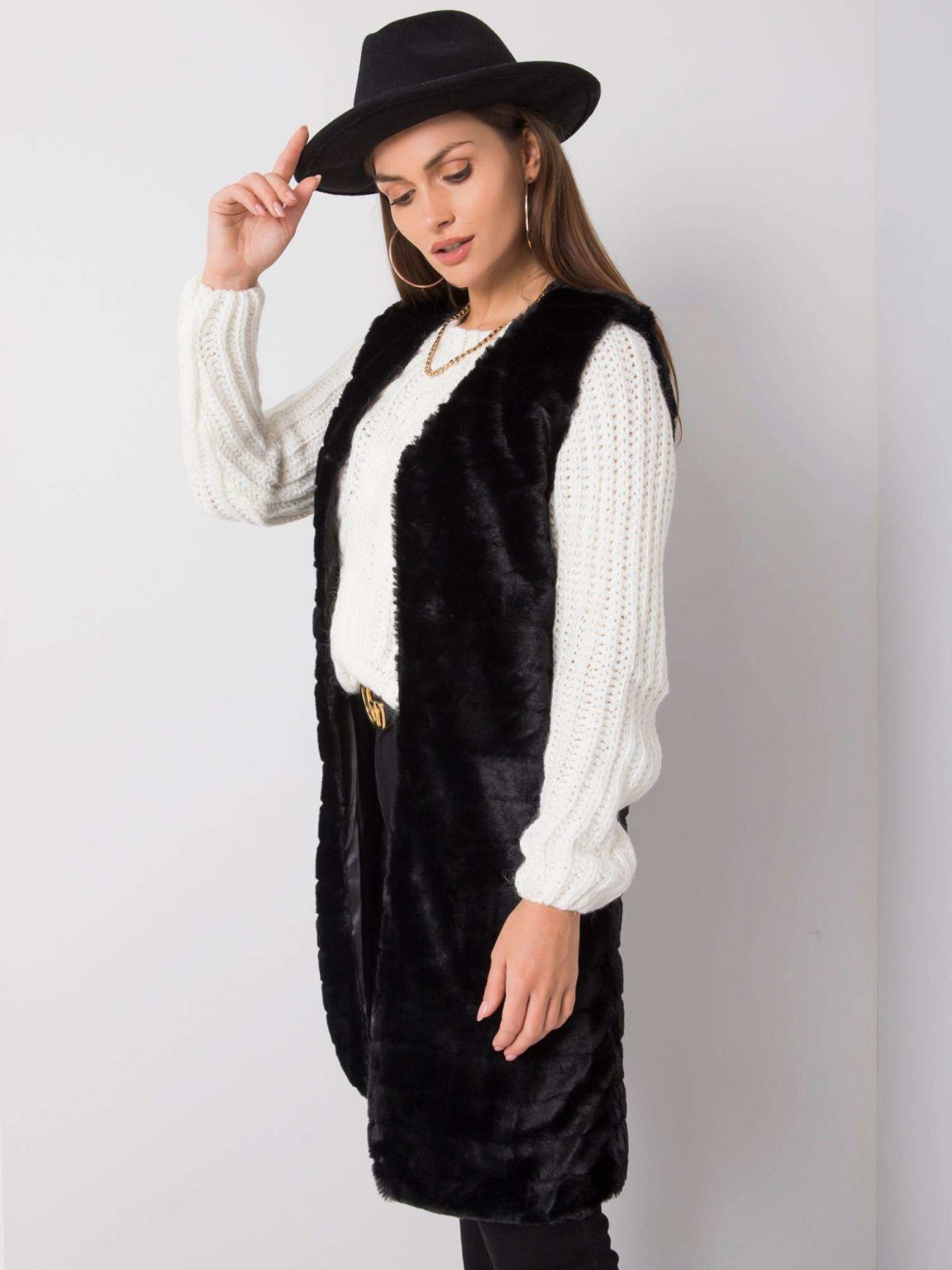 Czarna kamizelka Softy OCH BELLA