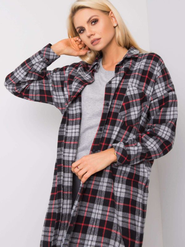 Szara koszula flanelowa Estra