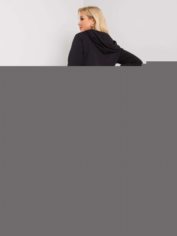 Czarna rozpinana bluza plus size Victoria